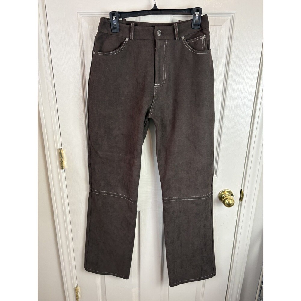 Manier De Voir Kalie in Brown Suede Pants Womens Size 6 Cowgirl Western Pant 222